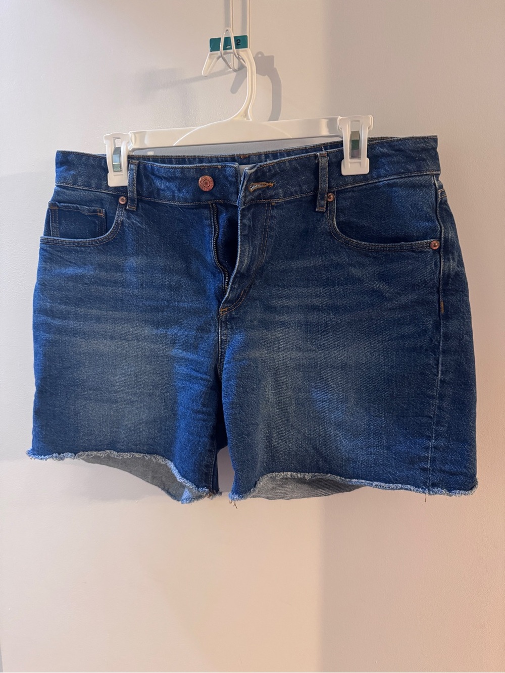 Loft Denim Cutoff Shorts - Dark Blue